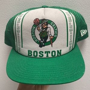 Like New Vintage Boston Celtics Trucker Hat NBA New Era Heritage Series